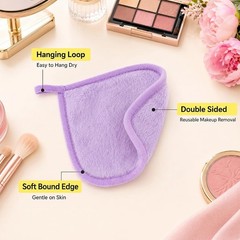 Multicolor Reusable Microfiber Face Cloths for Women and Travel