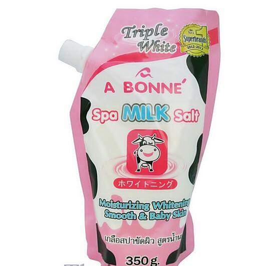 A Bonne Spa Milk Salt Smoothen Whitening Skin Moisturizing 350g