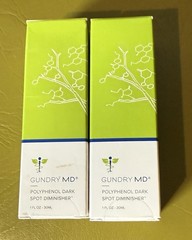 NEW SEALED LOT OF 2 GUNDRY MD POLYPHENOL DARK SPOT DIMINISHER EACH 1 FL OZ 30 ML