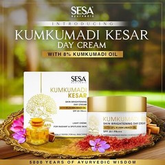 Sesa 8% Kumkumadi Kesar Day Cream (50gm) SPF 20 & PA++ for Glowing Skin