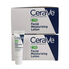 CeraVe PM Facial Moisturizing Lotion 0.17oz Mini 15 x 2 Boxes (30 Tubes Total)