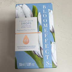 Bloom Effects Tulip Dew Drops Multivitamin Glow Face Serum Fragrance Free 1.0oz