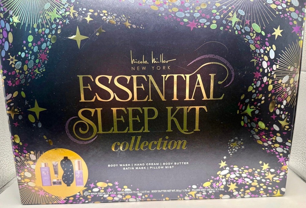Nicole Miller New York Essential Sleep Kit Collection 5-Piece Bath & Body Gift
