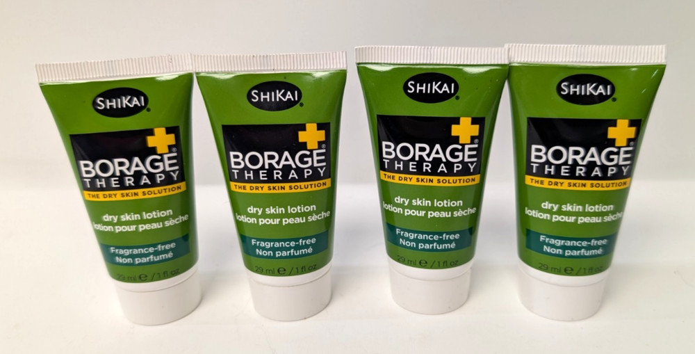 Shikai Borage Therapy Dry Skin Moisturizer Cream 1 fl oz New Sealed Lot Of 4 !
