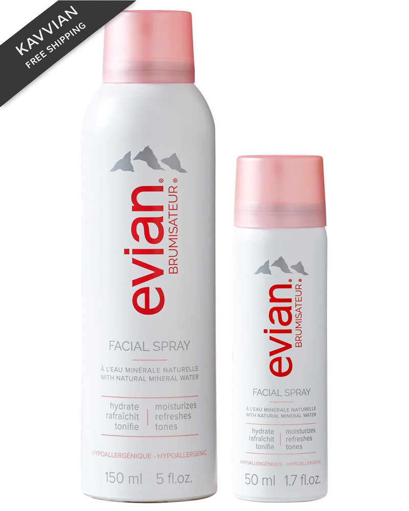 Evian Facial Spray Weekender Kit – Hydrating Mineral Water Mist for Face &…