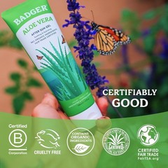 Organic Aloe Vera Gel for Face & Body, 96% Pure Unscented Organic Aloe Gel fo…