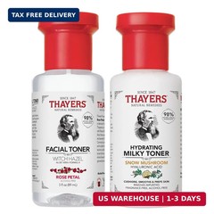 Thayers Purify & Hydrate Skin Care Set, Includes Rose Petal Facial Toner to Redu