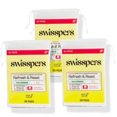 Swisspers Premium Facial Cleansing Pad 100 Cotton Ultra Soft Extra Large 50