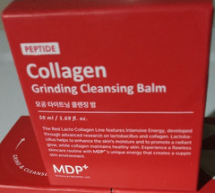 MDP + Red Lacto Collagen Cleansing Balm Grinding Vegan Peptide KBeauty