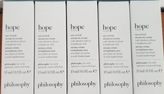 Lot Of 5 philosophy hope in a jar Eye Revival Cream .5 oz each