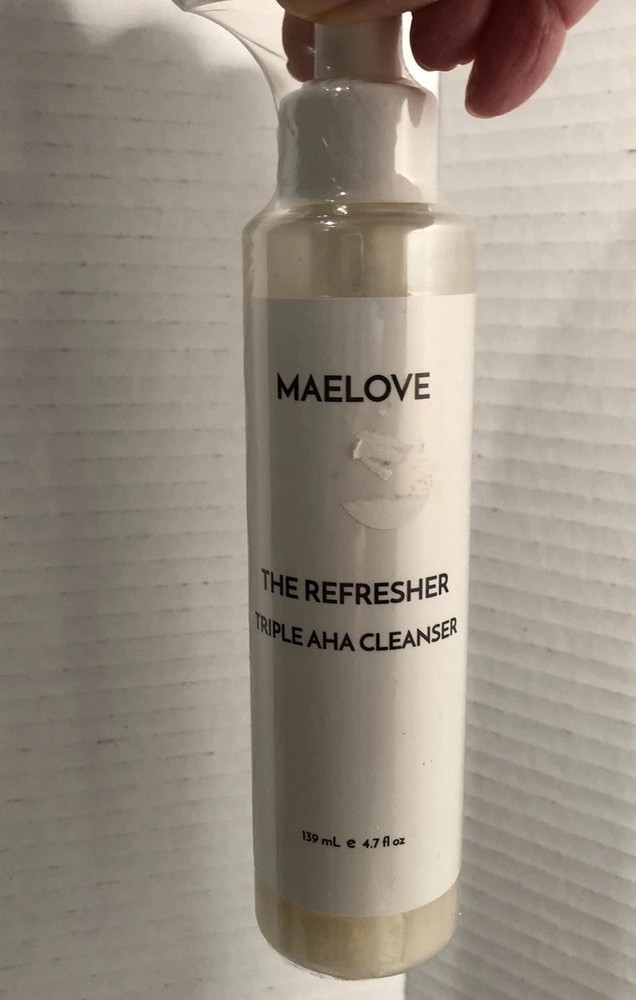 Maelove The Refresher AHA Cleanser Triple AHA Facial 4.7oz NEW Sealed