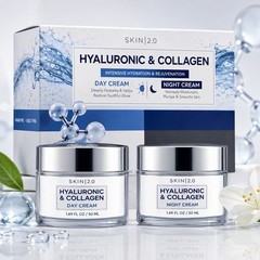 Skin 2.0 Hyaluronic Acid Collagen – Day Night Cream Set – 2x50ml – Anti Aging