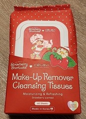 New STRAWBERRY SHORTCAKE – Scented Makeup Remover Cleansing Tissues – 60 Sheets