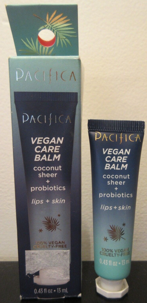 Pacifica Vegan Care Lip Skin Balm Coconut Sheer 0.43 oz SALE HELPS DOGS & CATS!