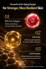MEDIHEAL Callus Gold Collagen Skin Care Set – Toner, Emulsion, Cream & Sheet Mas