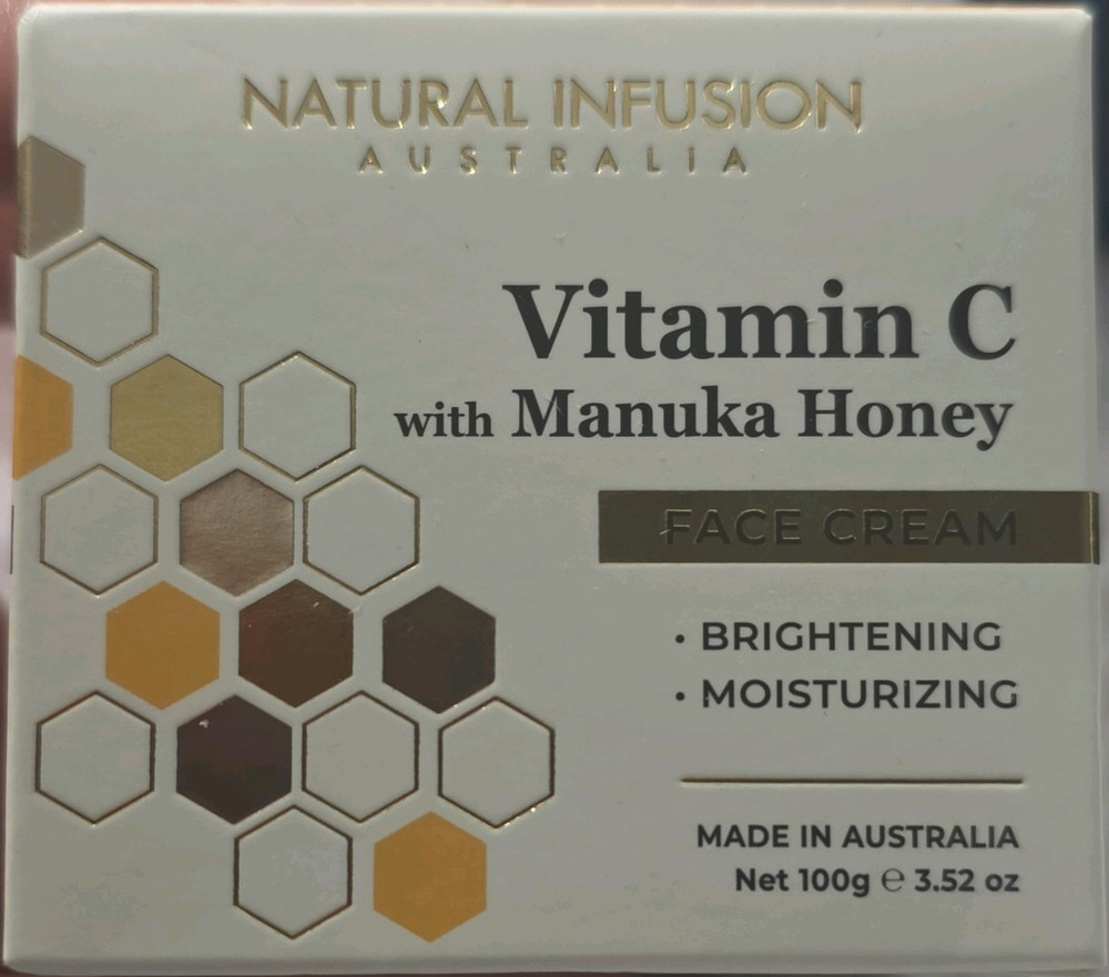 Natural Infusion Vitamin C + Manuka Honey Face Cream Brightening 3.52 oz