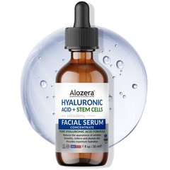Alozera Hyaluronic Acid Serum with Stem Cells for Face – Deep Hydrating 1oz