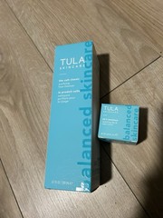 TULA SKINCARE Face Cleanser 6.7oz 24-7 Moisture Day Night Cream 0.49oz Set