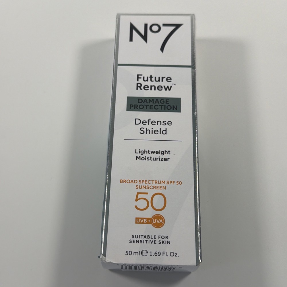 No7 Future Renew Defense Shield Lightweight Moisturizer SPF 50 1.69 Oz 08/2027