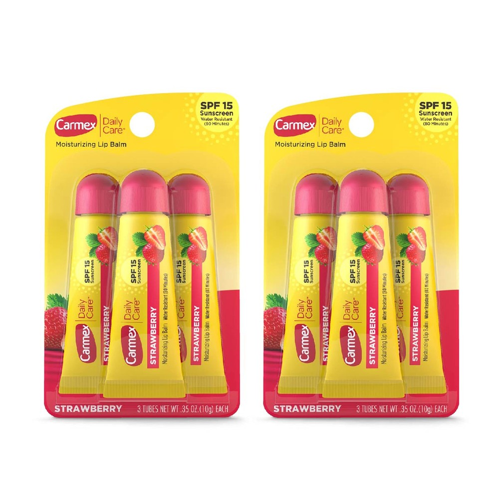 Carmex Daily Care Moisturizing Lip Balm 1.05 Ounce (Pack of 2), Cream White