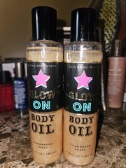 Champagne Toast Glow On Shimmer Body Oil 6.3 fl oz Bath & Body Works Lot Of 2