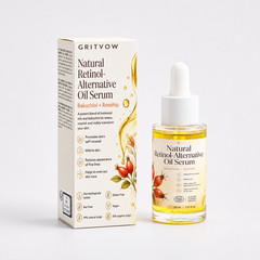GRITVOW Bakuchiol Retinol Alternative Face Serum 30ml Organic Vegan