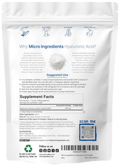 Hyaluronic Acid Serum Powder, 100 Grams | Low Molecular Weight, Cosmetics Grade