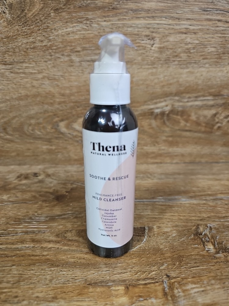 Thena Natural Wellness Soothe & Rescue Mild Facial Cleanser 4oz New Sealed