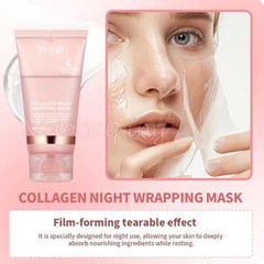 2Pack HOYGI Collagen Wrapping Mask 2.53 oz / 75ml Renewal Night Care Mask Cream