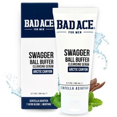 BAD ACE Swagger Ball Buffer | Rinse-Free Hygiene 2.7 Fl Oz (Pack of 1)