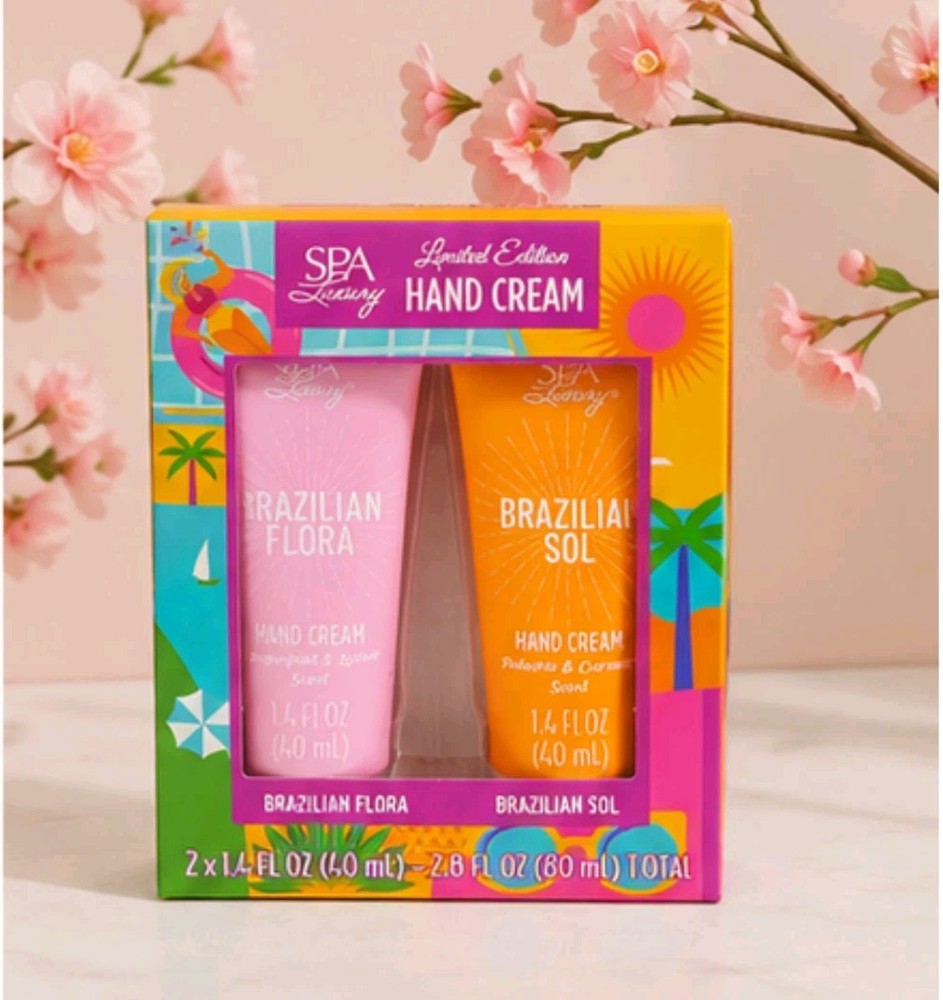 SPA Luxury Limited Edition Hand Cream Gift Set | Brazilian Flora & BraSol 2-Pack