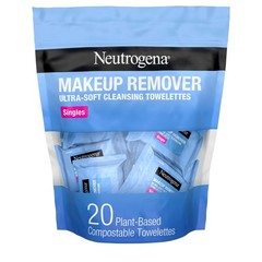 Neutrogena Makeup Remover Towelettes 25CT | Alcohol-free | Plant-based Cloths