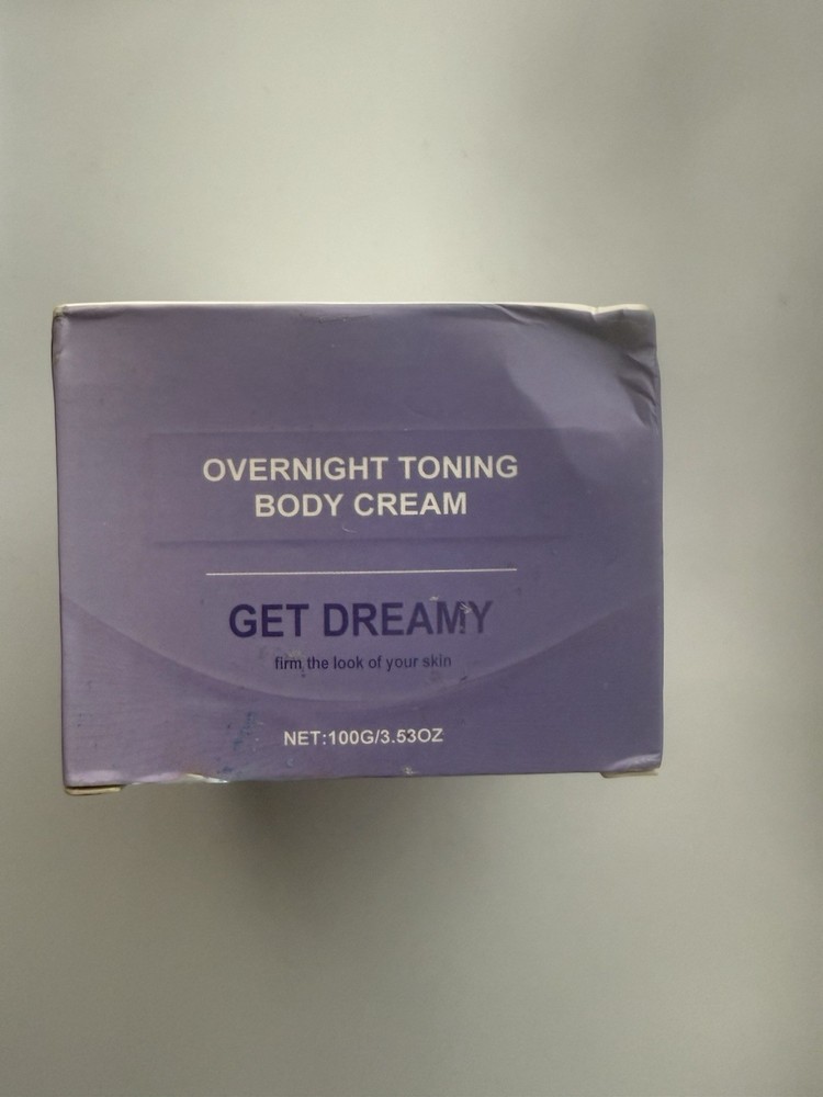 GET DREAMY Overnight Toning Body Cream Firming Cellulite Moisturizer 3.53 oz