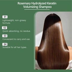 100ml Organic Rosemary Hair Growth Shampoo For Thinning Hair & Hair Loss,NEW