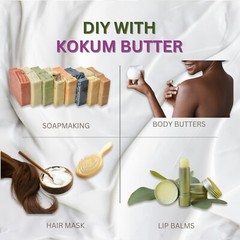 Kokum Butter Premium 100% Pure Raw Cold Pressed Natural 1 oz to 25 lbs