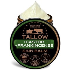 Untamed Organics Beef Tallow Balm for Skin & Face with 2 Ounce (Pack of 1)