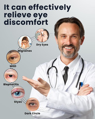 Heated Eye Mask – Cordless Eye Mask for Dry Eyes, FSA-HSA Eligible, Eye Relief,