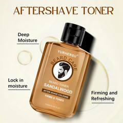 120ml Sandalwood Men Aftershave Lotion Centella Asiatica Skin Toner 1Pc