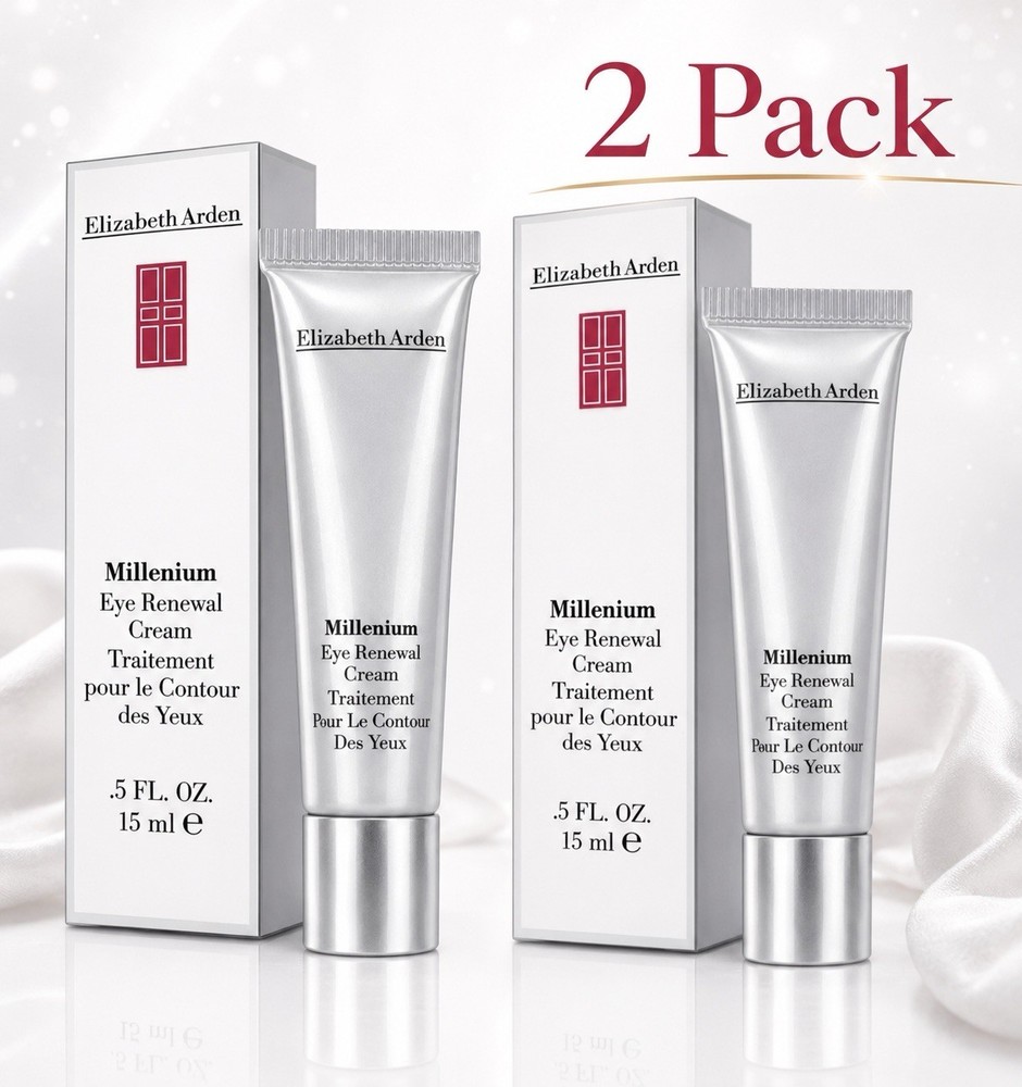 2 PACK-Elizabeth Arden Millennium Renewal Eye Cream All Skin Types 3x15ml-Boxed