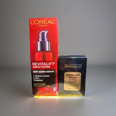 L&rsquo;Oreal Paris Revitalift Triple Power Serum1oz GlobalBeautyCare Overnight Cream.