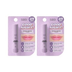 2x Sasi Good Night Intensive Moisture Lip Balm 24 hours Moisturizing Brightening