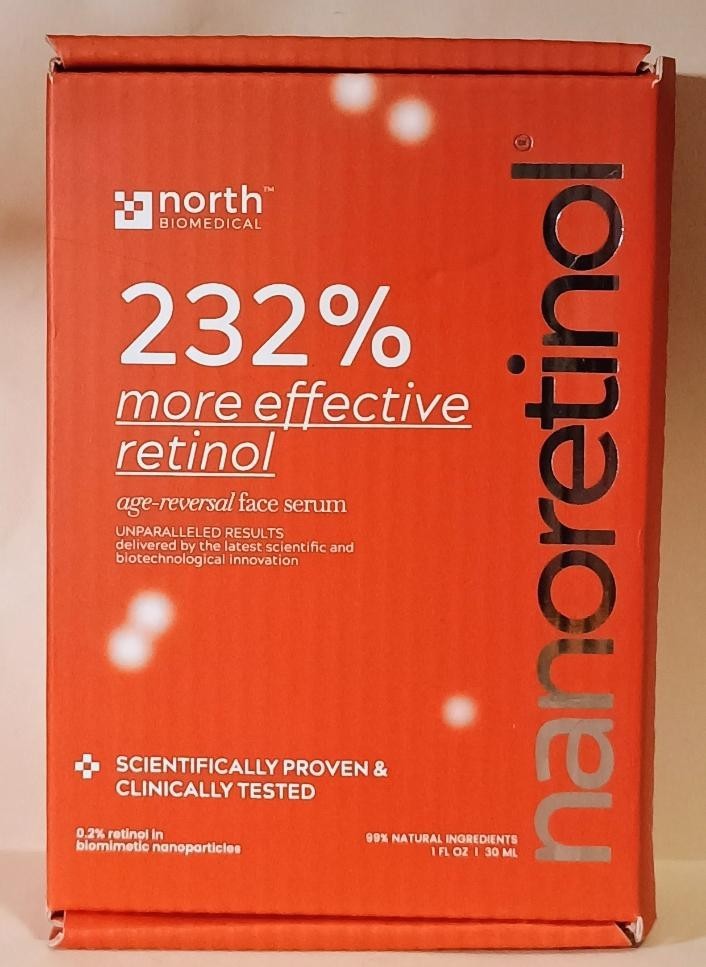 North Biomedical NANORETINOL, the Retinol Serum 232% more Effective – Clinically