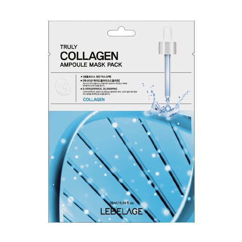 LEBELAGE Truly Ampoule Mask Pack 1Pack (28mL x 20sheets) #Collagen