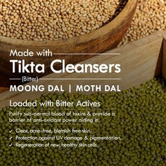 Nat Habit Masoor Dal Face Wash, Fresh Daily Tikta For Men & Women, Skin Brighten