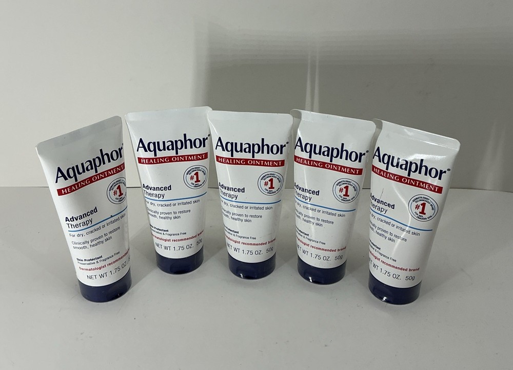 5-Pack Aquaphor Healing Ointment Advanced Therapy Sealed 1.75 Oz Exp 12/27