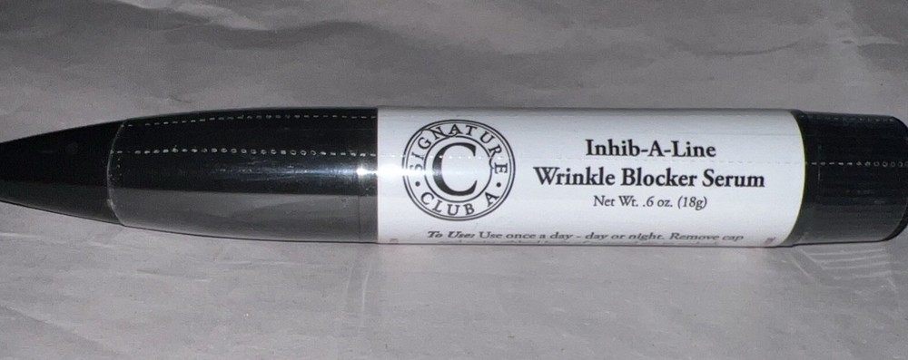 SignatureClub Inhib-A-Line Wrinkle Blocker Serum 0.6 oz. New Sealed 1X Daily