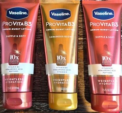 Vaseline ProVitaB3 Serum-Burst Body Lotion Vitamin B3 HA 7.5 fl oz lot of 3