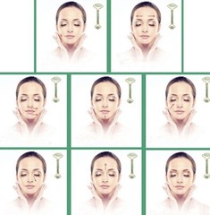 Jade Stone Face Roller and Gua Sha Set Facial Treatment Skin Care Regimen Tool