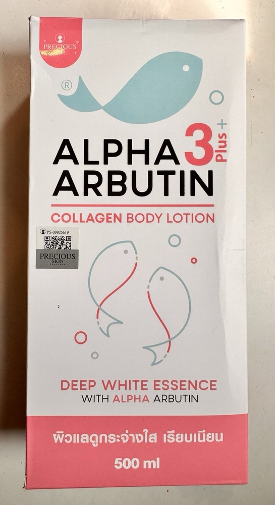 Precious Skin Thailand Alpha Arbutin 3 Plus Collagen Body Lotion 500ml Deep Whi…