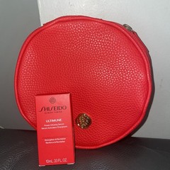 Shiseido Ultimune Power Mini Serum & Circle Zip Pouch Travel Bag